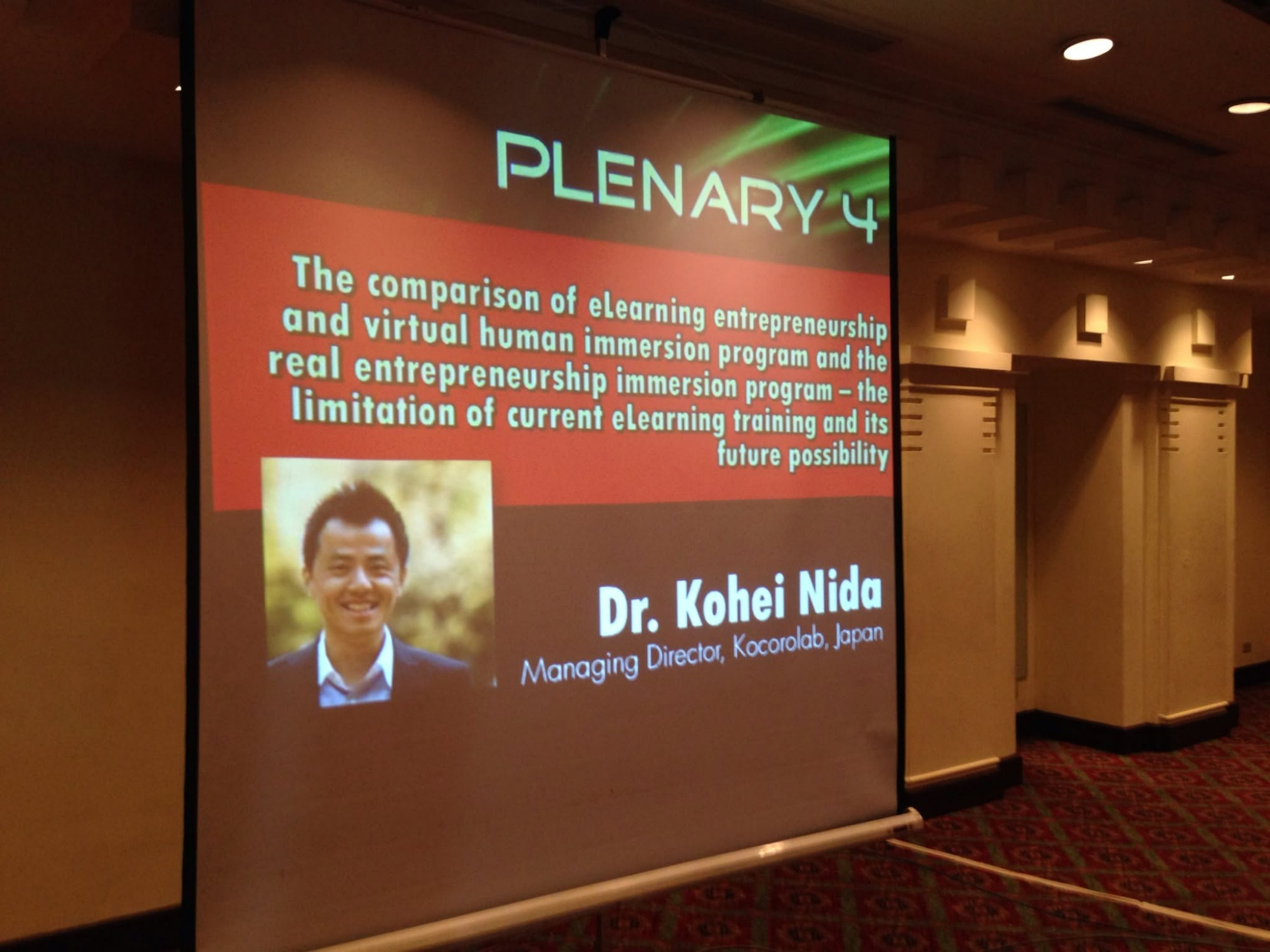 ICE 2013 plenary, Heritage Hotel Manila